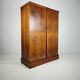 English Art Deco Light Burr Walnut Compactom Gentleman's Wardrobe