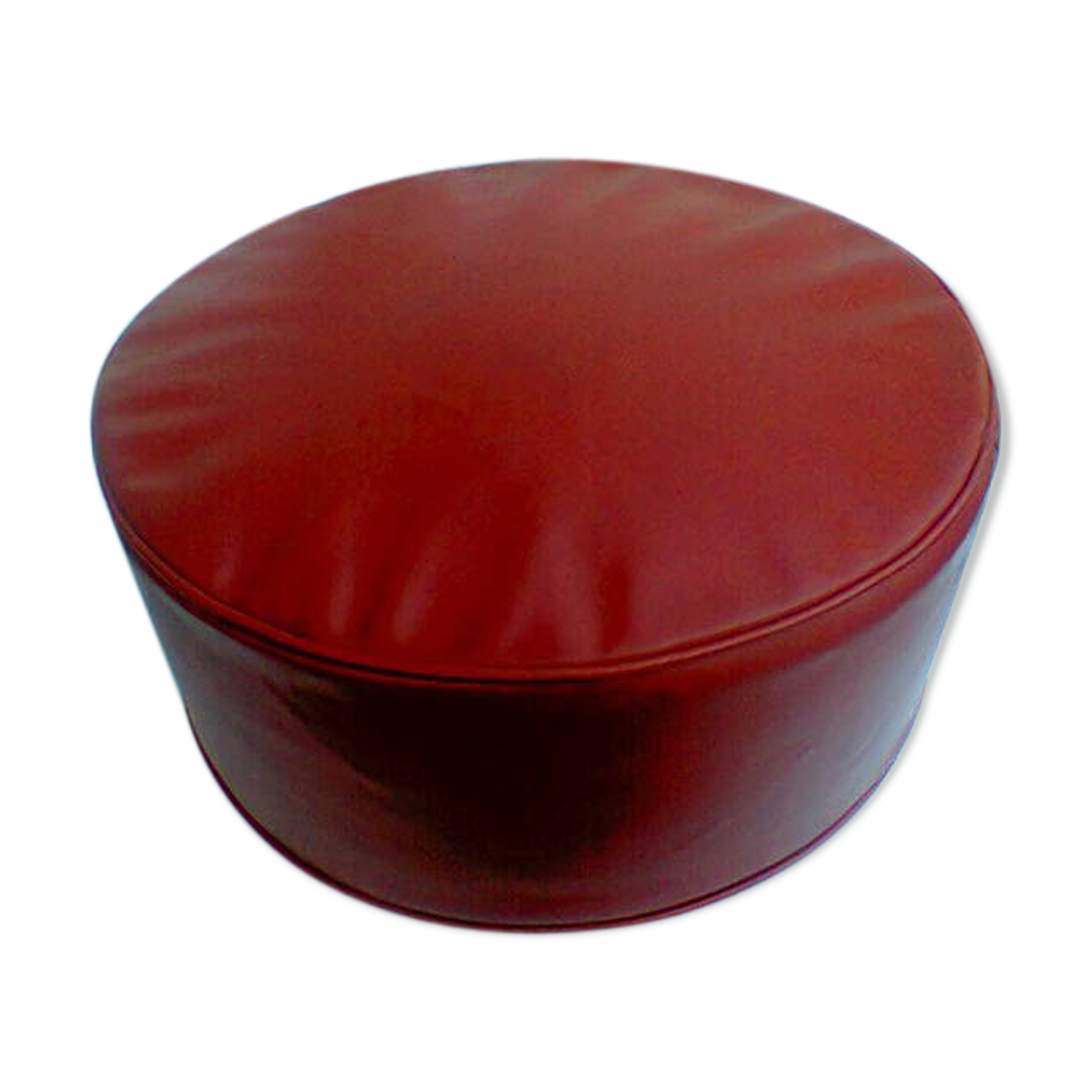 Pouf in faux-leather