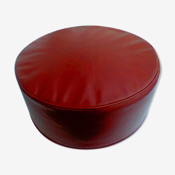 Pouf in faux-leather