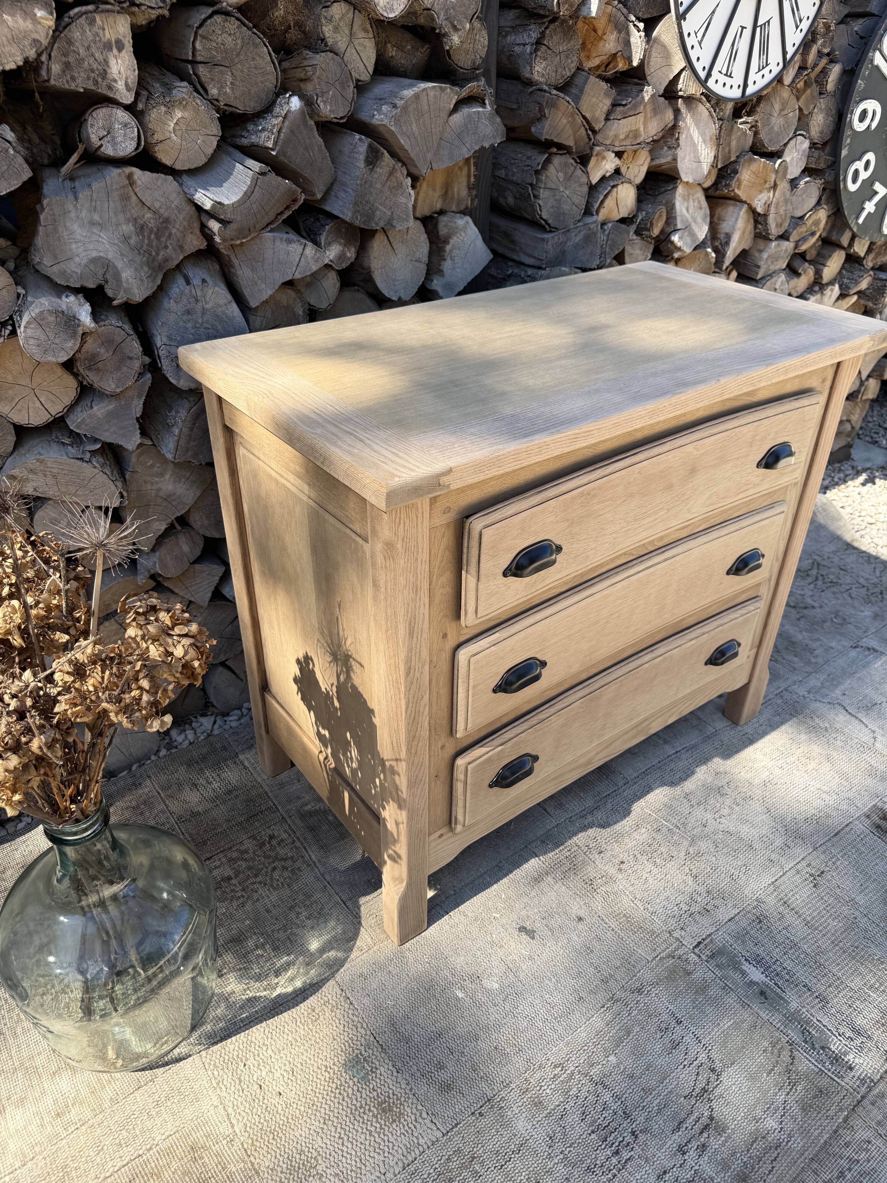 Commode chêne massif
