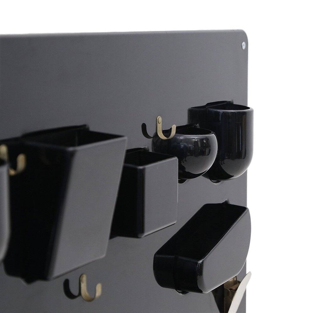 Wall organiser plateau Uten.Silo black by Dorothee Maurer Becker for Design M, 1960s