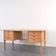 Mid-century oak desk by Svend Åge Madsen for Sigurd Hansen, 1960s.