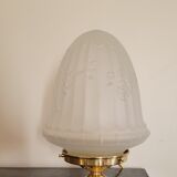 Art Deco lamp with glass globe