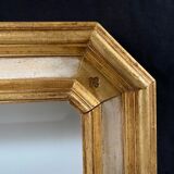 Bevelled mirror gilded wood 76x57cm