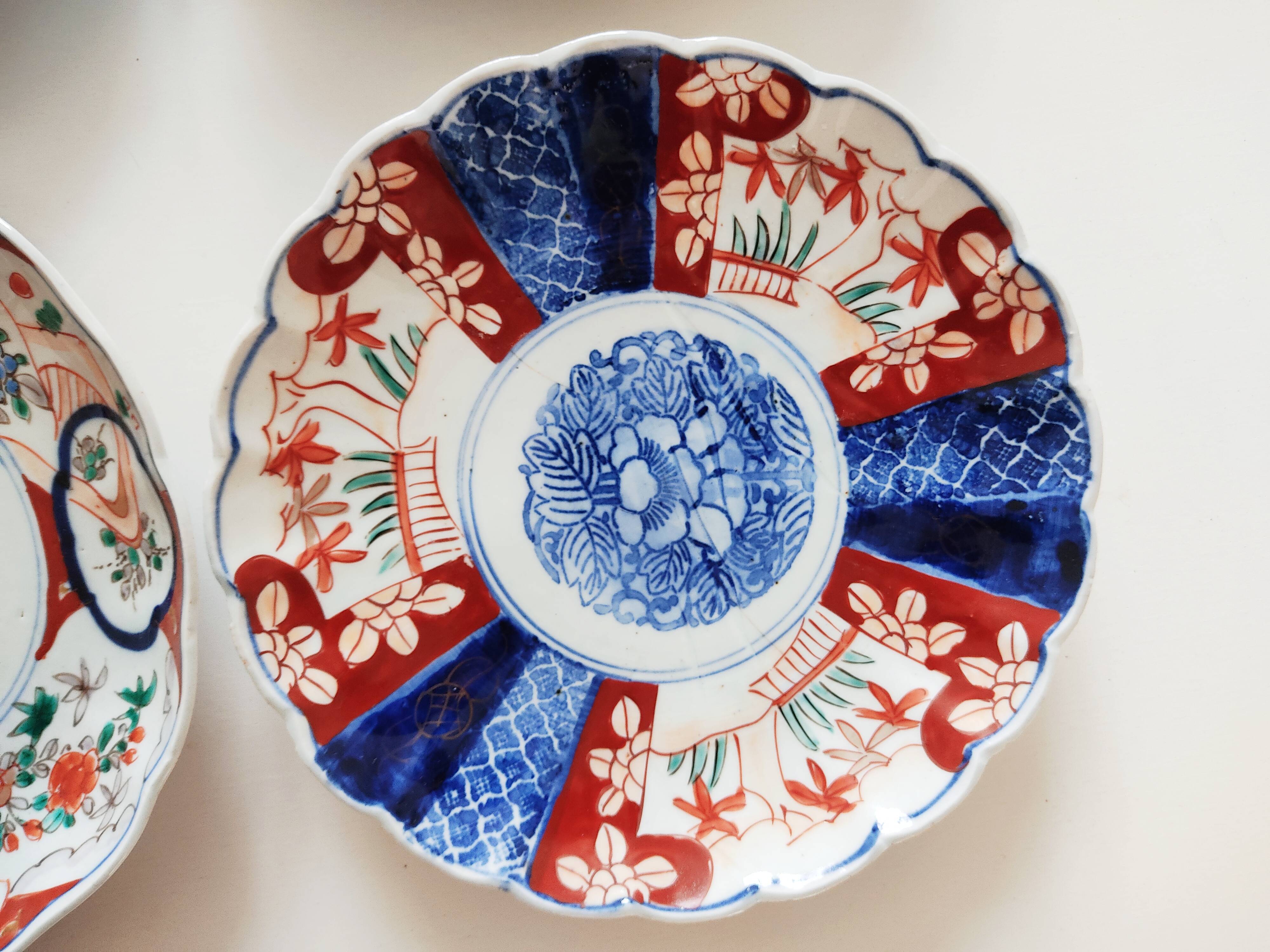 Set of 6 plates Imari Japan Meiji