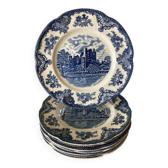 8 Assiettes plates Johnson Bros England Old Britain Castles / Blarney