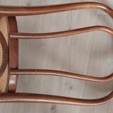Cane bistro chairs in beech wood
