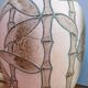 Vintage bamboo ceramic vase - West Germany