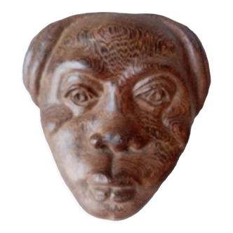 Wooden mask size of brazaville in ebene 50s