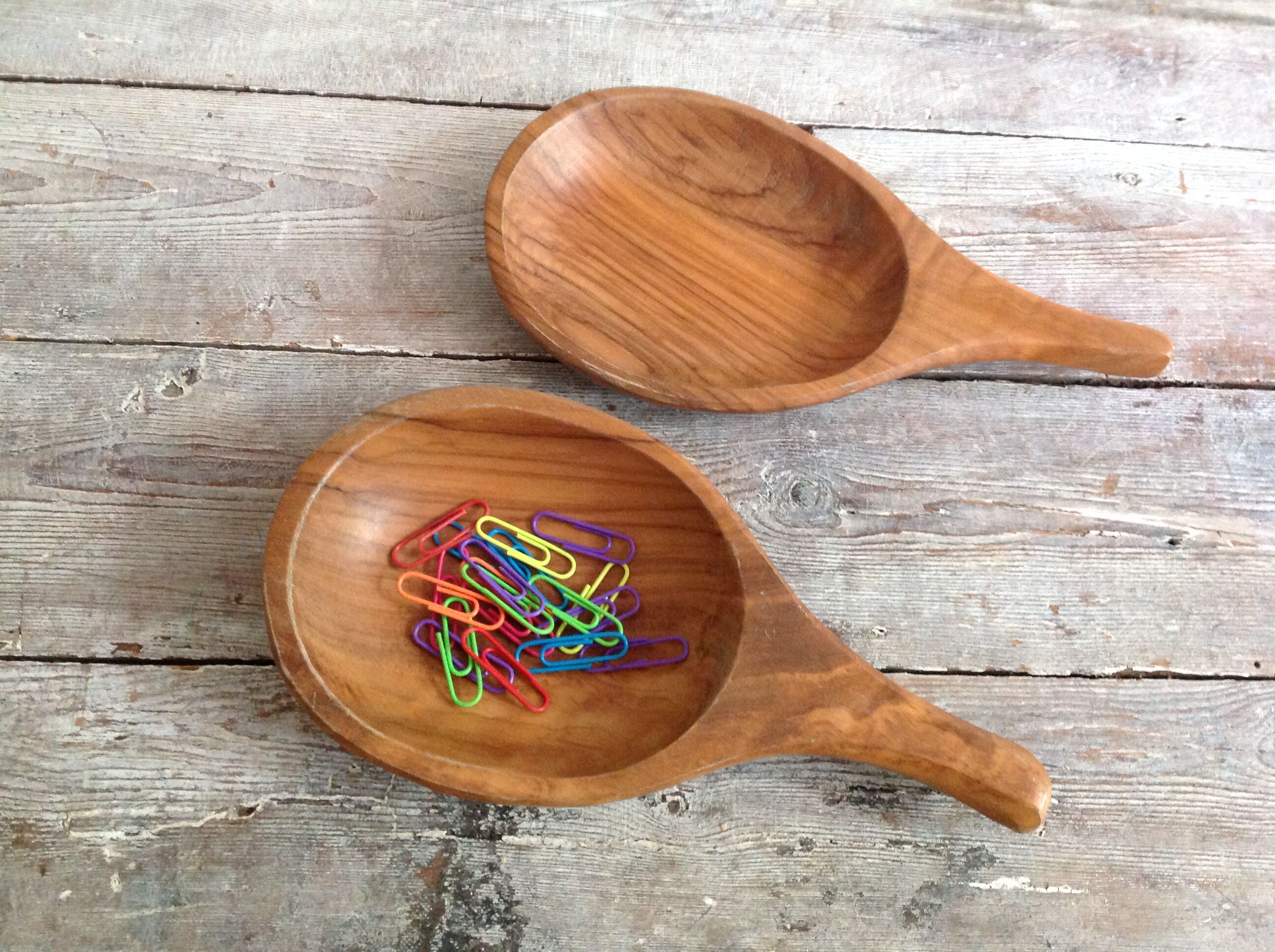 Duo of wooden dishes