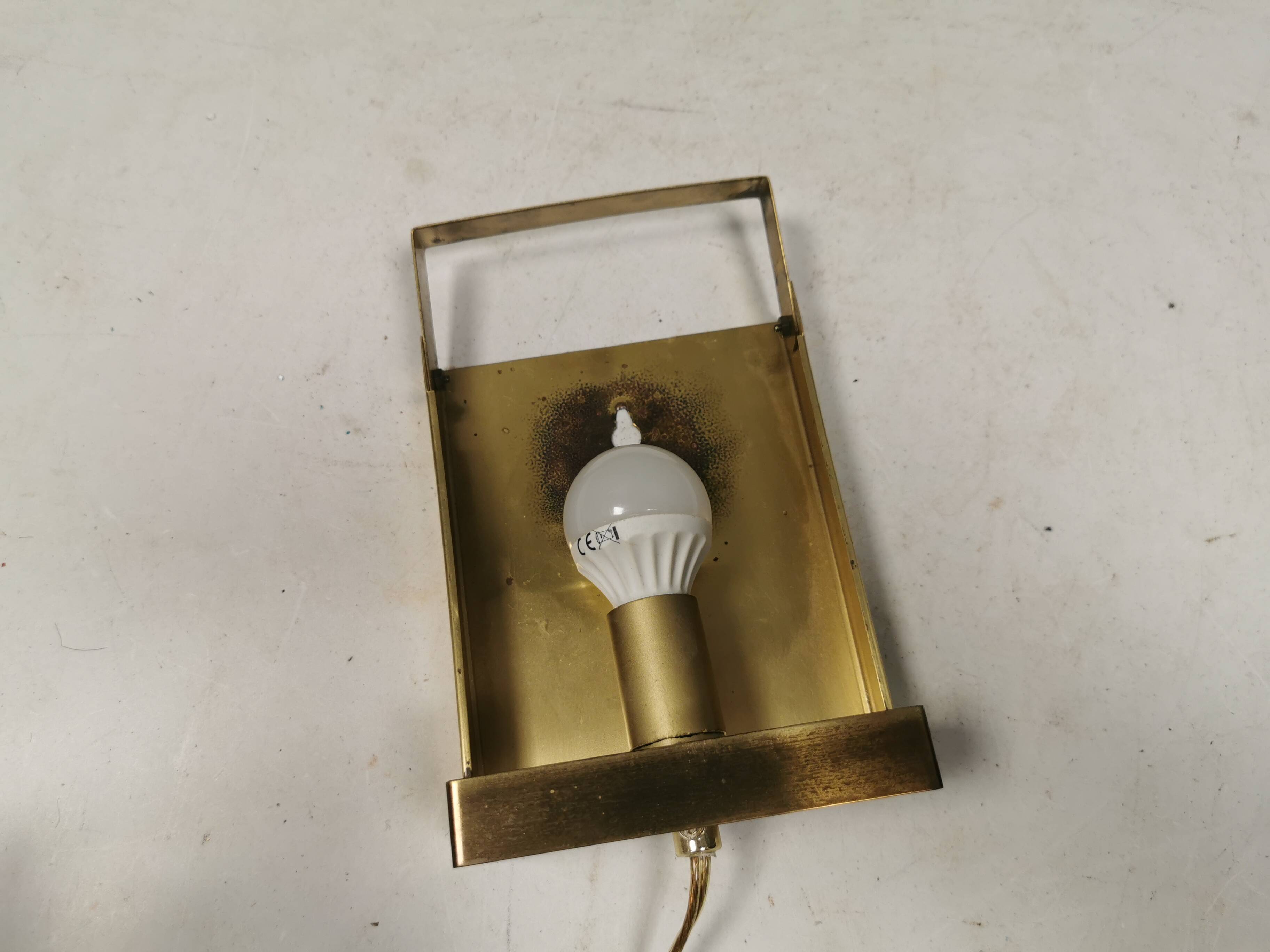 Very rare maritime wall lamp made by Danish Vitrika in the 1960s