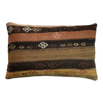 Housse de coussin vintage turque faite à la main, 40 x 60 cm