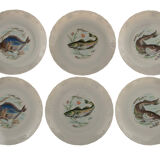 Vintage GL Limoges porcelain fish service