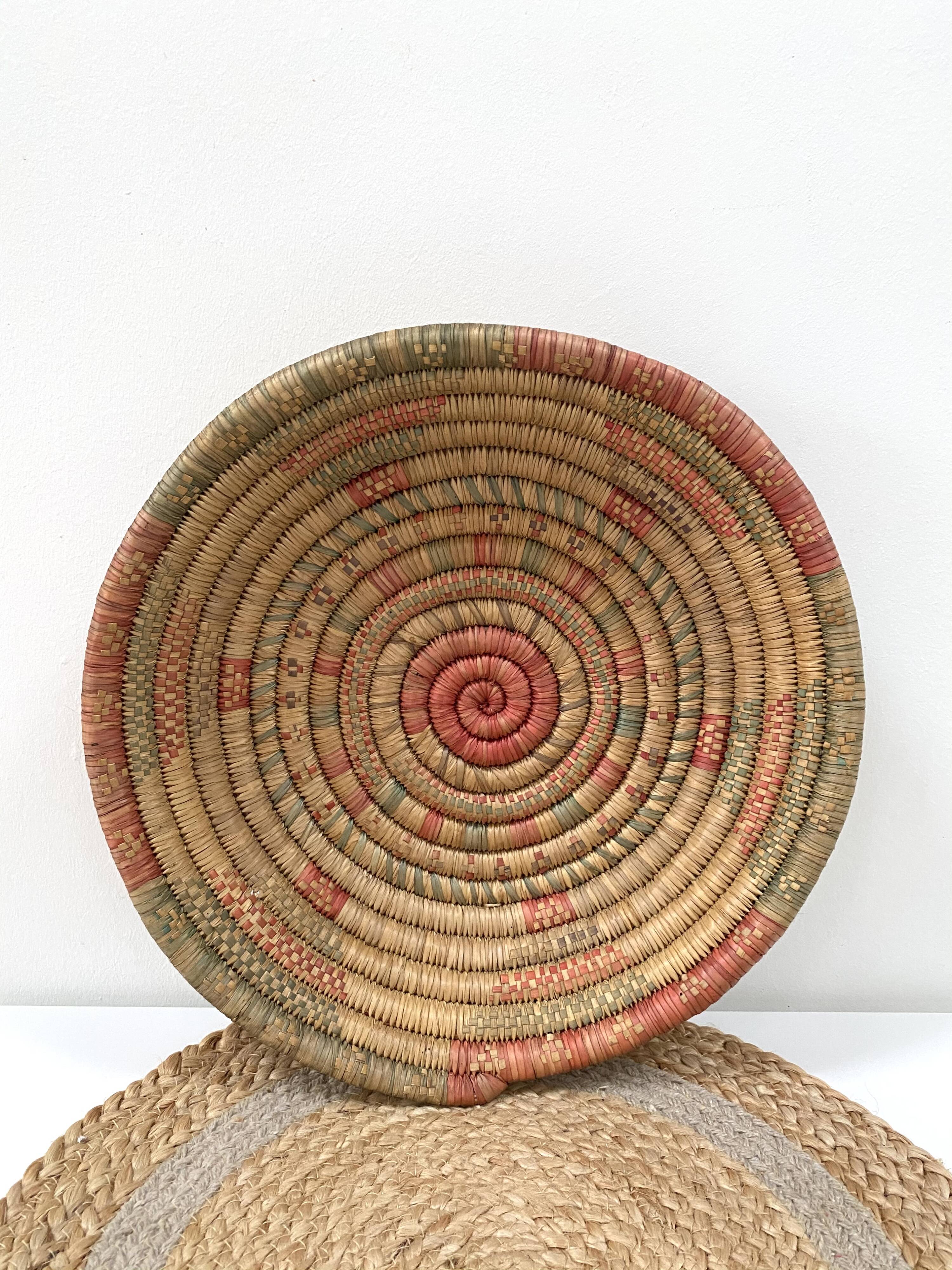 African braided basket