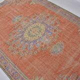 Orange Anatolian Vintage Turkish Rug sku 734