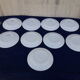 Set de 9 assiettes à fromage K G Lunéville modèle flan impérial diam 18,5 cm
