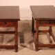 pair of Spanish walnut bedside tables or side tables