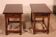 pair of Spanish walnut bedside tables or side tables