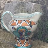Glazed ceramic jug pottery Orvieto made in italy vintage