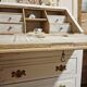 Wooden secretary chest of drawers