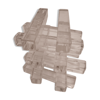 Vintage glass knives holder 1960