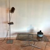 Coffee table 70s glass and chrome