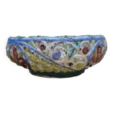 Italian barbotine fruit bowl from the 1930s