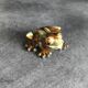 FROG figurine in enameled CERAMIC Vintage Golden Pond collection