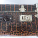 Croco print trunk suitcase