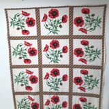 Rectangular tablecloth and 5 towels 70s