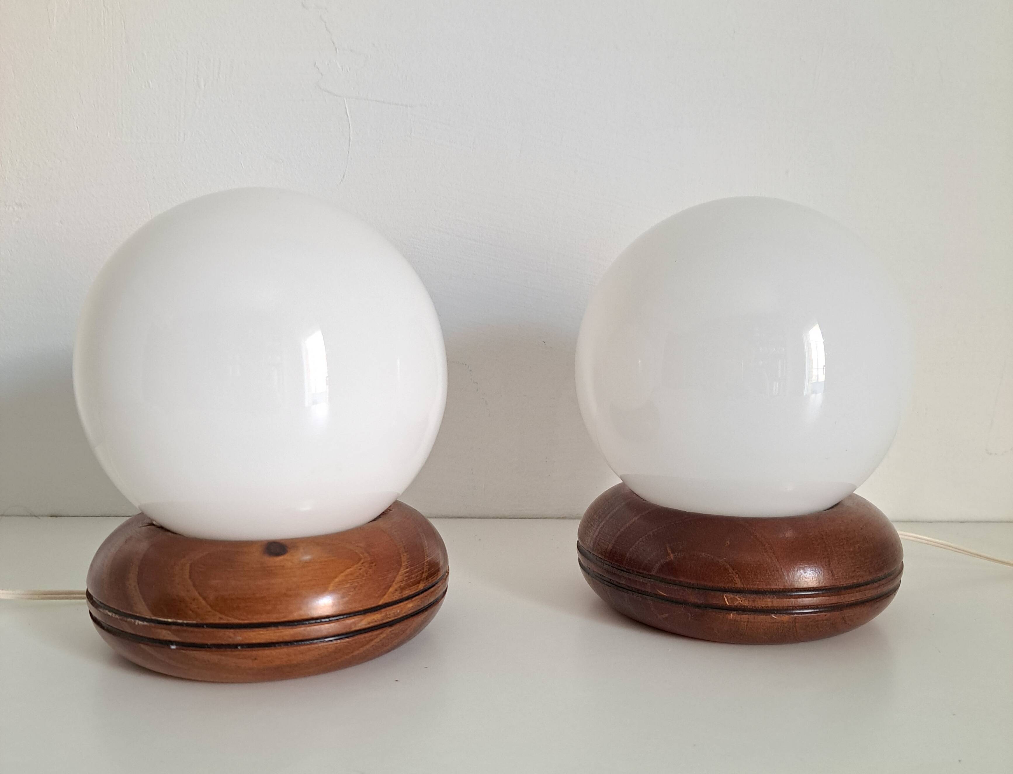 Pair of bedside lamps