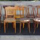 Lots de 12 chaises dépareillées bistrot