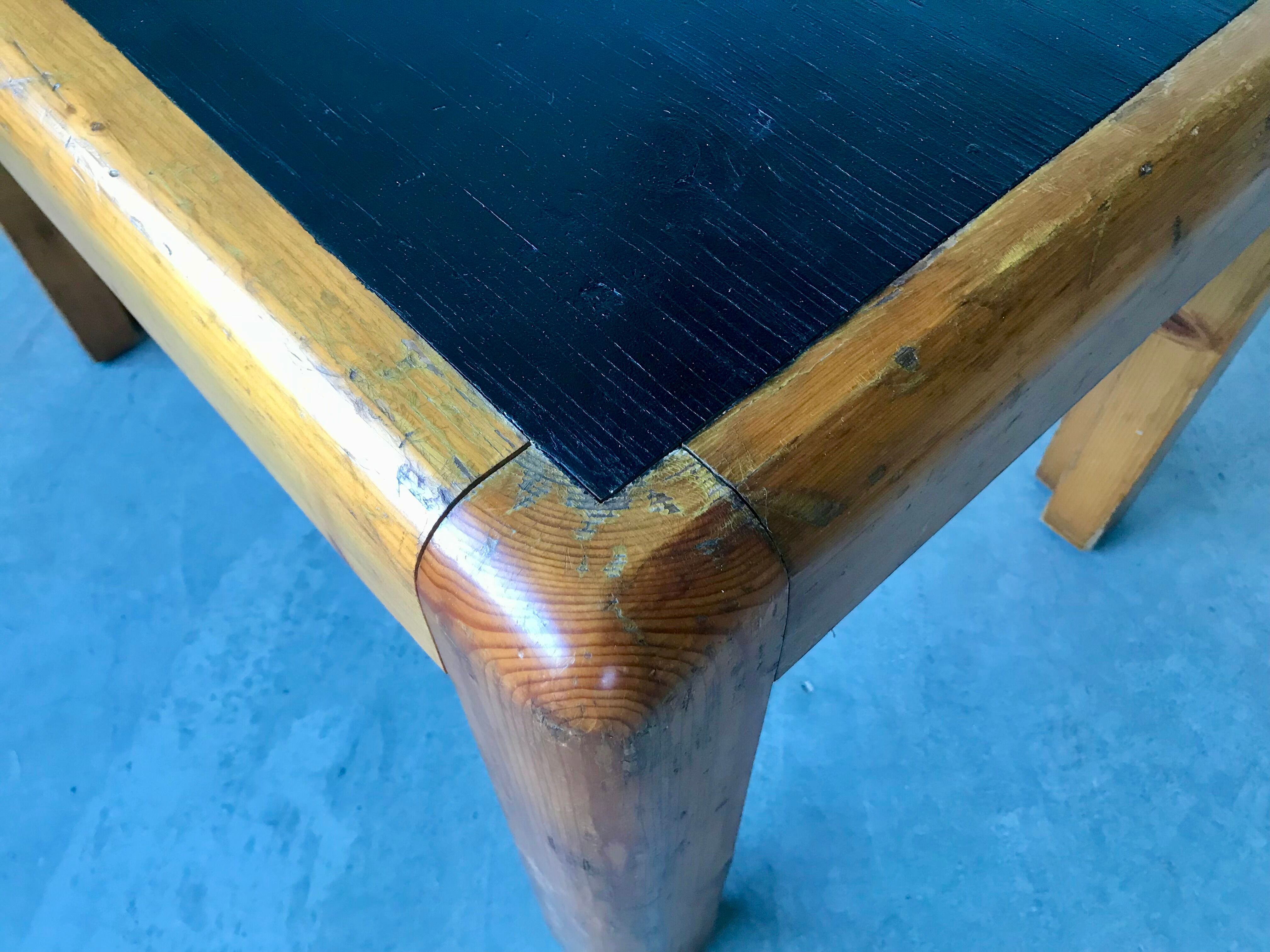 Pine coffee table, circa 1950