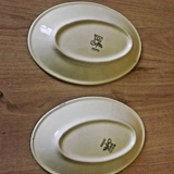 Vintage Boch La Louviere Corfu Collection Pair of Small Oval Serving Plates