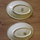 Vintage Boch La Louvière Corfou Collection Pair of Small Oval Serving Plates