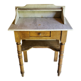 Antique toilet table with white marble top