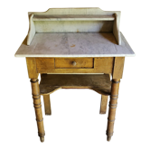 Antique toilet table with white marble top