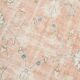 Tapis vintage floral rose blush et pêche 8x12, tapis pour salon.