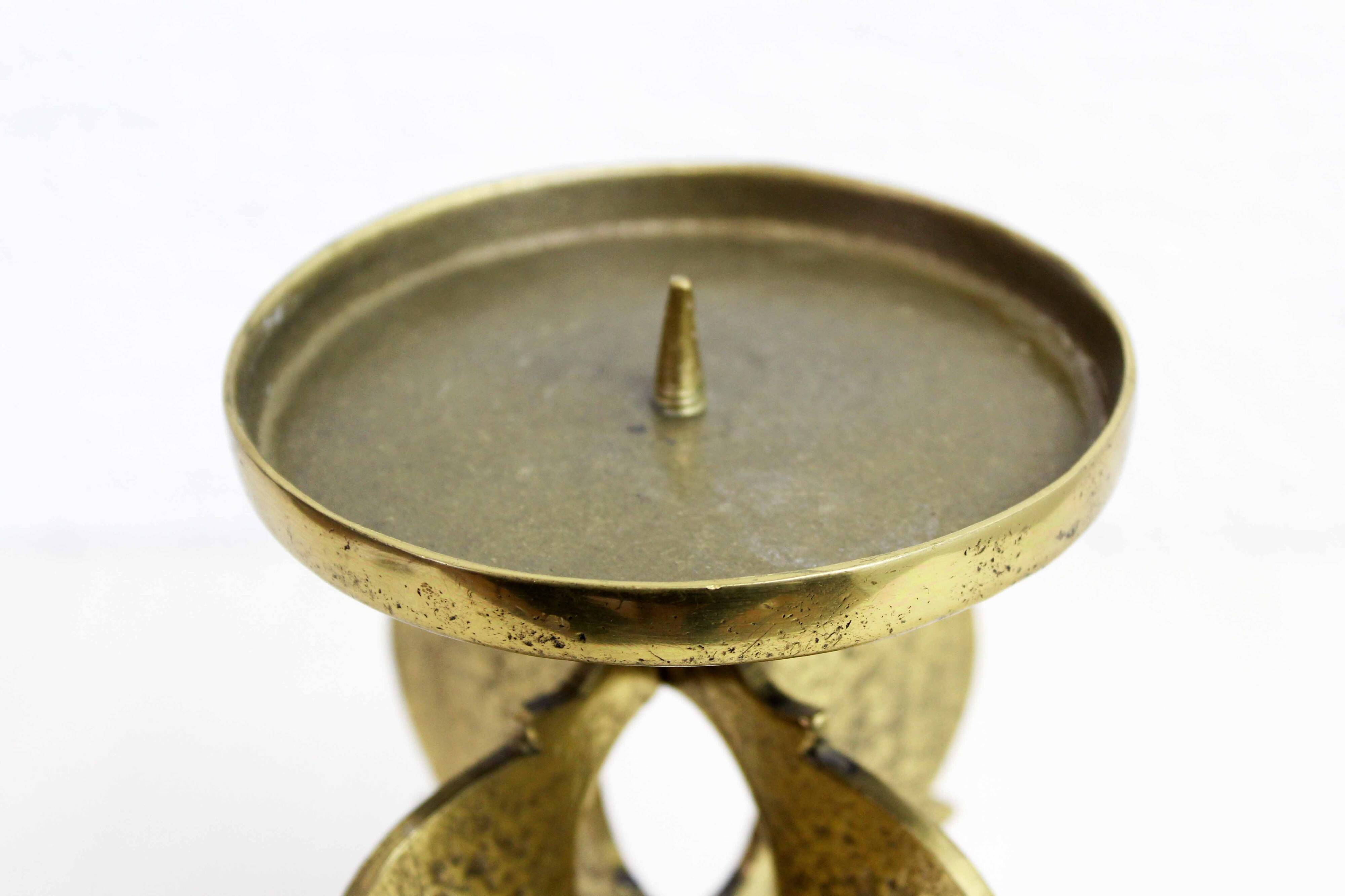 Bronze candlestick by Guiseppe Gallo 1960