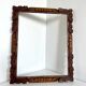 Antique handcarved frame Cedarwood 29.5 cm x 24 cm