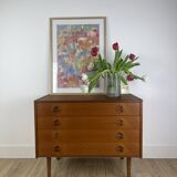 Scandinavian teak chest of drawers