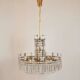 Mid-century crystal chandelier "Model F 518" by Bakalowits & Söhne