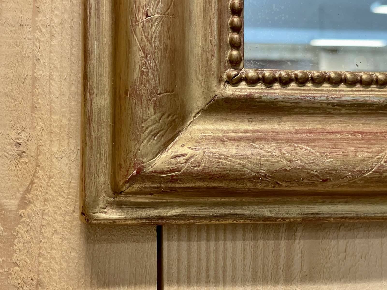 Louis XV style gilded mirror from the 1930s