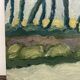 Peinture pins et rivière vintage