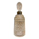 Cut crystal whisky carafe with stopper, Baccarat style.