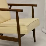 Armchair Henryk Lis 300-190 years 1970 fabric sparkling effect.