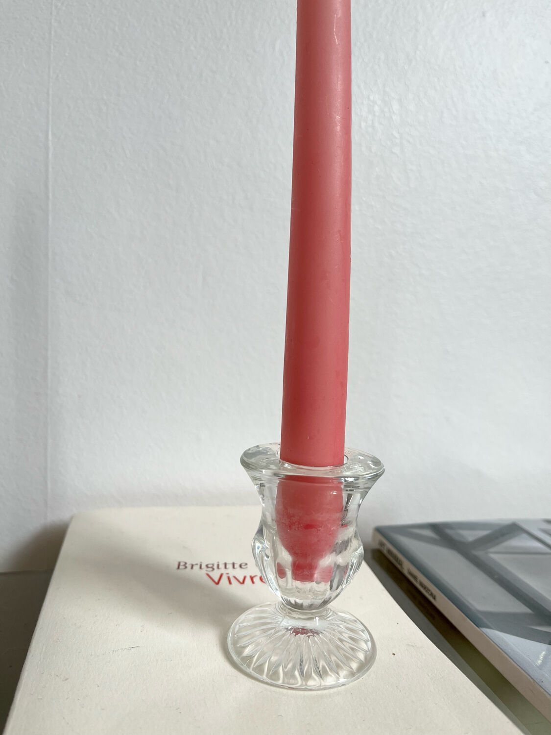 Bougeoir en verre