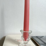 Glass candle holder