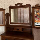 Coiffeuse commode victorienne, Miroirs triptiques, UK, 1900