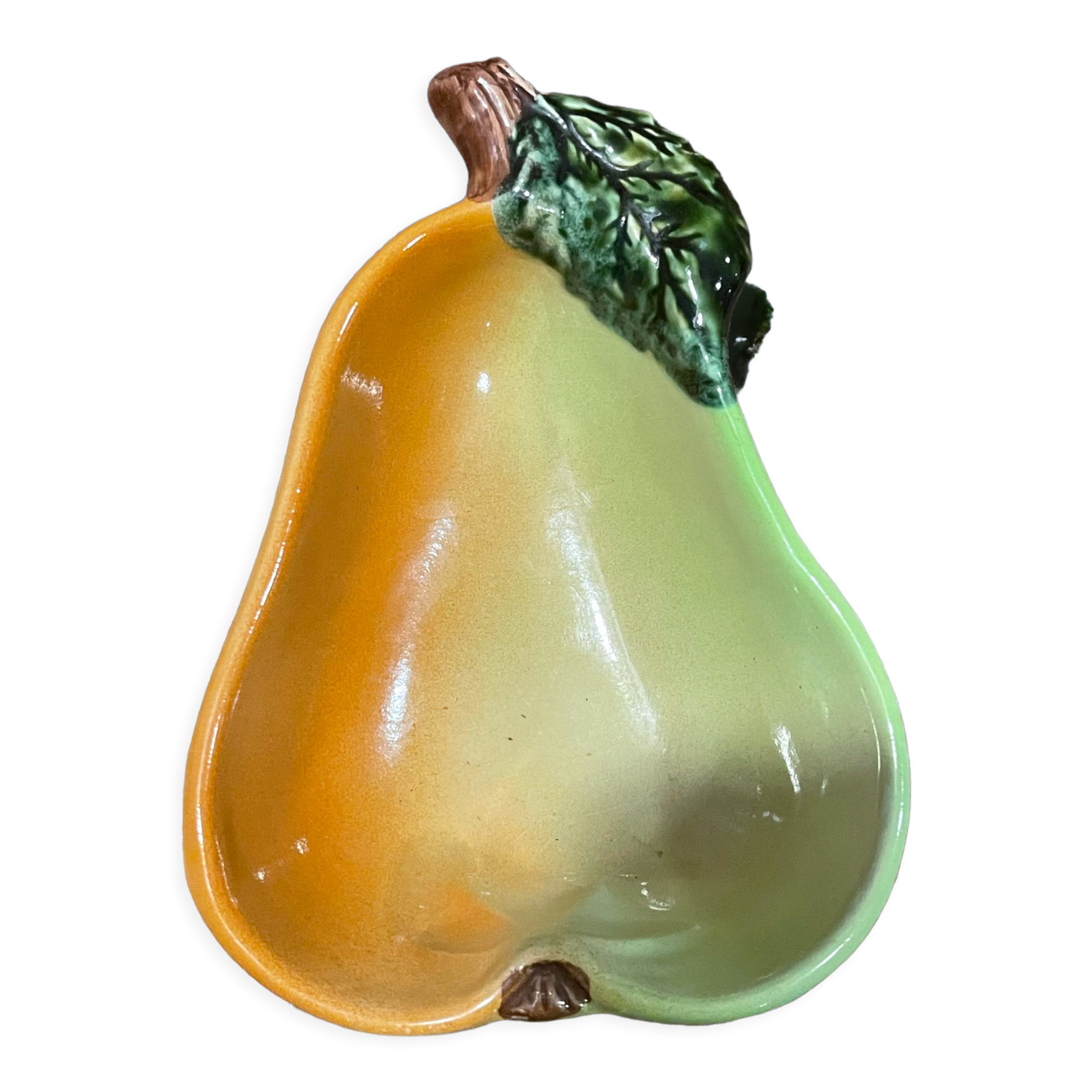 Bowl cup in the shape of vintage pear fruit